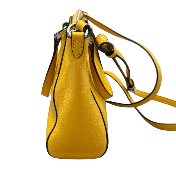 Coach Small Kelsey Crossbody Handbag M1748-F27596 Canary Yellow Leather Purse - Picture 4 of 12